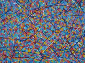 apstraktna kompozicija no 29., 2014., ulje na platnu, 60x80 cm